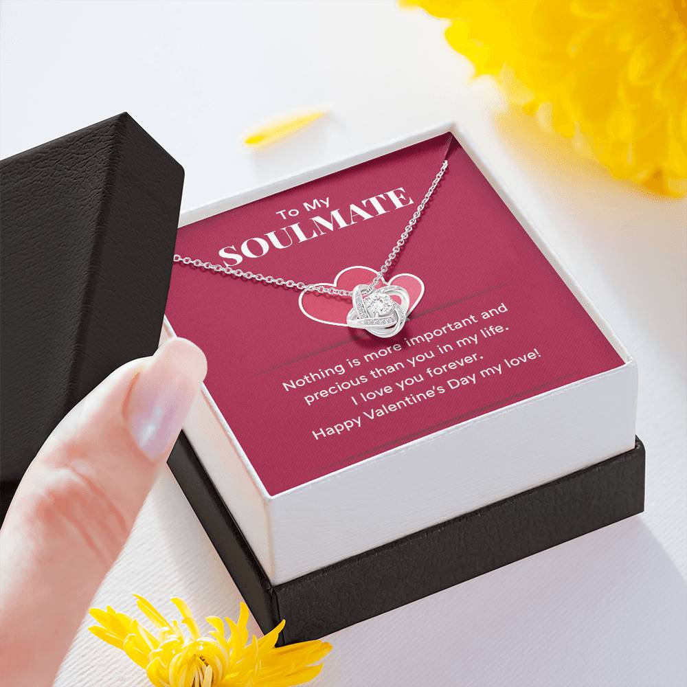 Soulmate Valentine's Necklace Gift with Gift Box