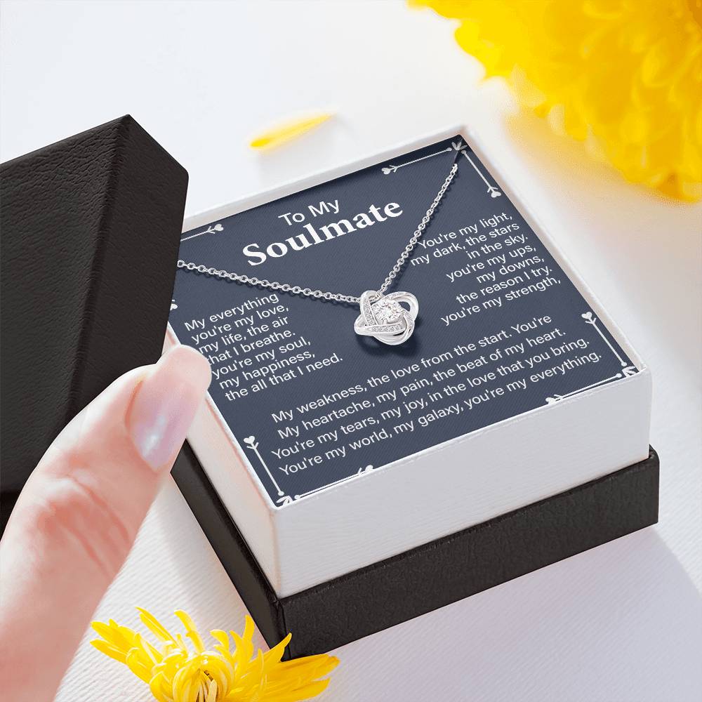 Soulmate Gift Necklace for Partner – with Message Card