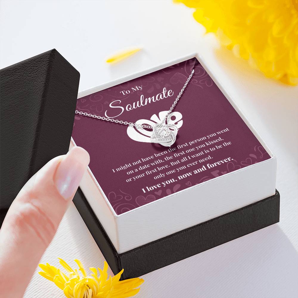 Soulmate Necklace Gift for Her with Message Card
