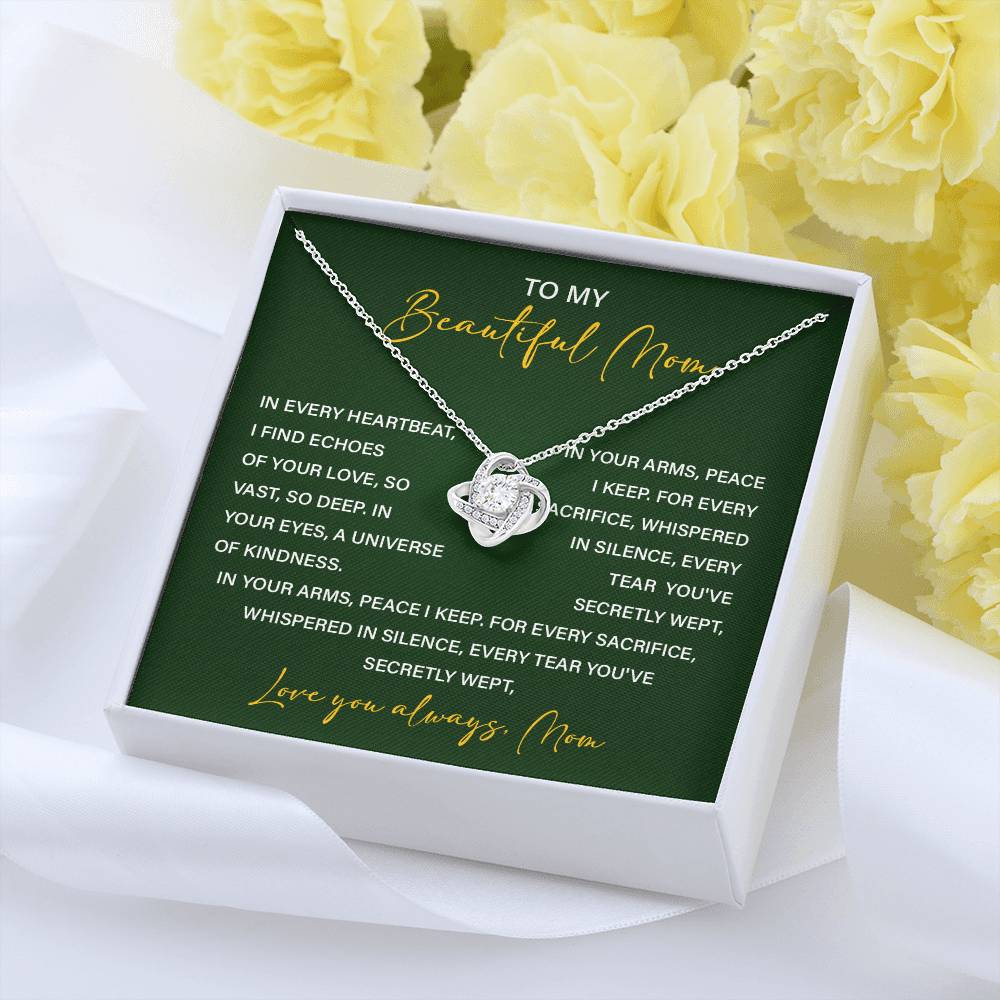 Necklace For Mom From Children With Meaningful Gift Box