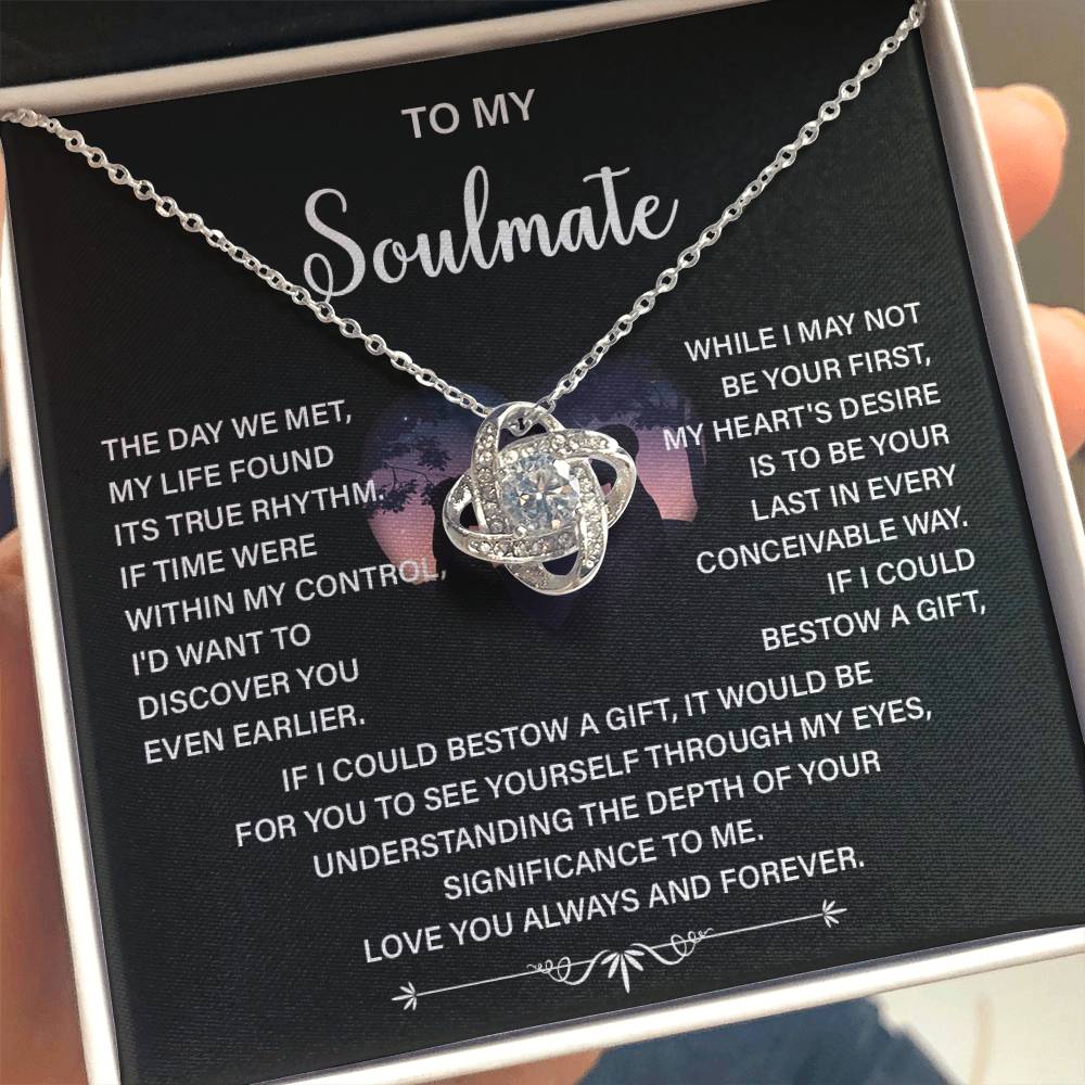 Soulmate Necklace Gift – Love You Always & Forever