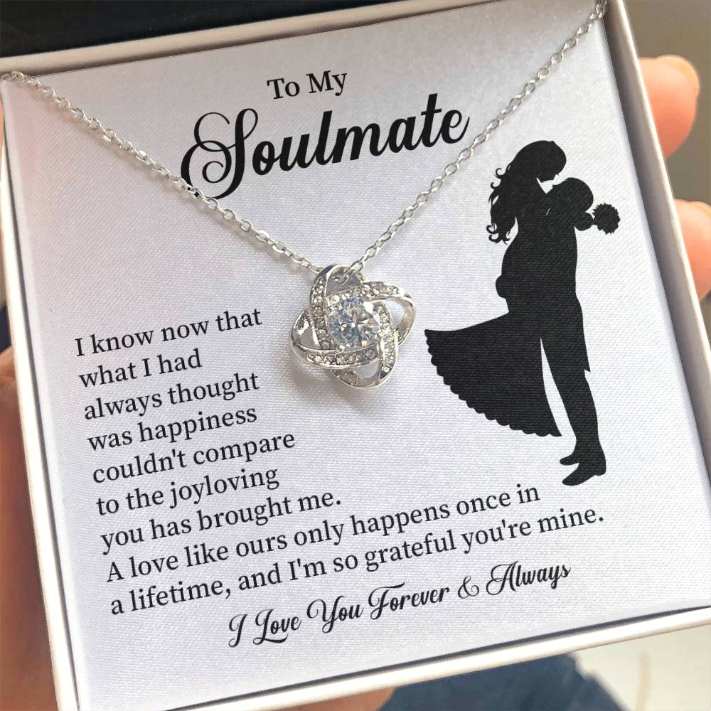 Soulmate Necklace – Gift for Wife or Girlfriend with Romantic Message