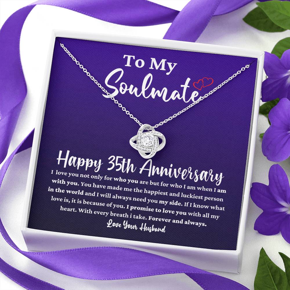 35 Year Anniversary Necklace for Soulmate