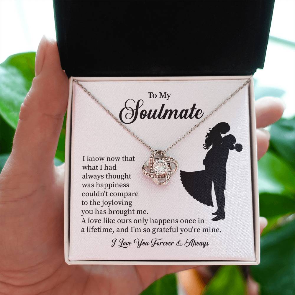 Soulmate Necklace – Gift for Wife or Girlfriend with Romantic Message