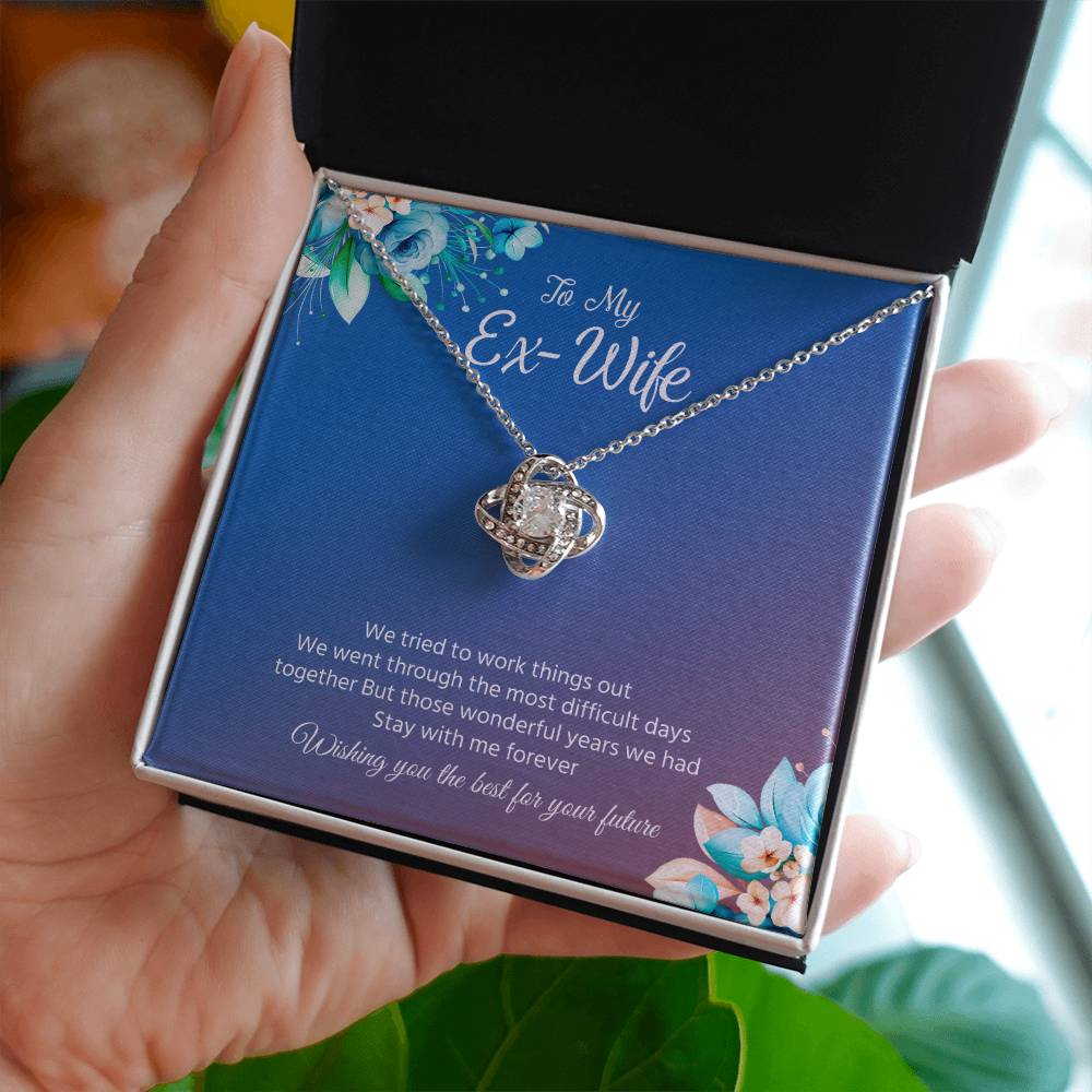 Ex-Wife Necklace Gift – Wishing You the Best Message Card