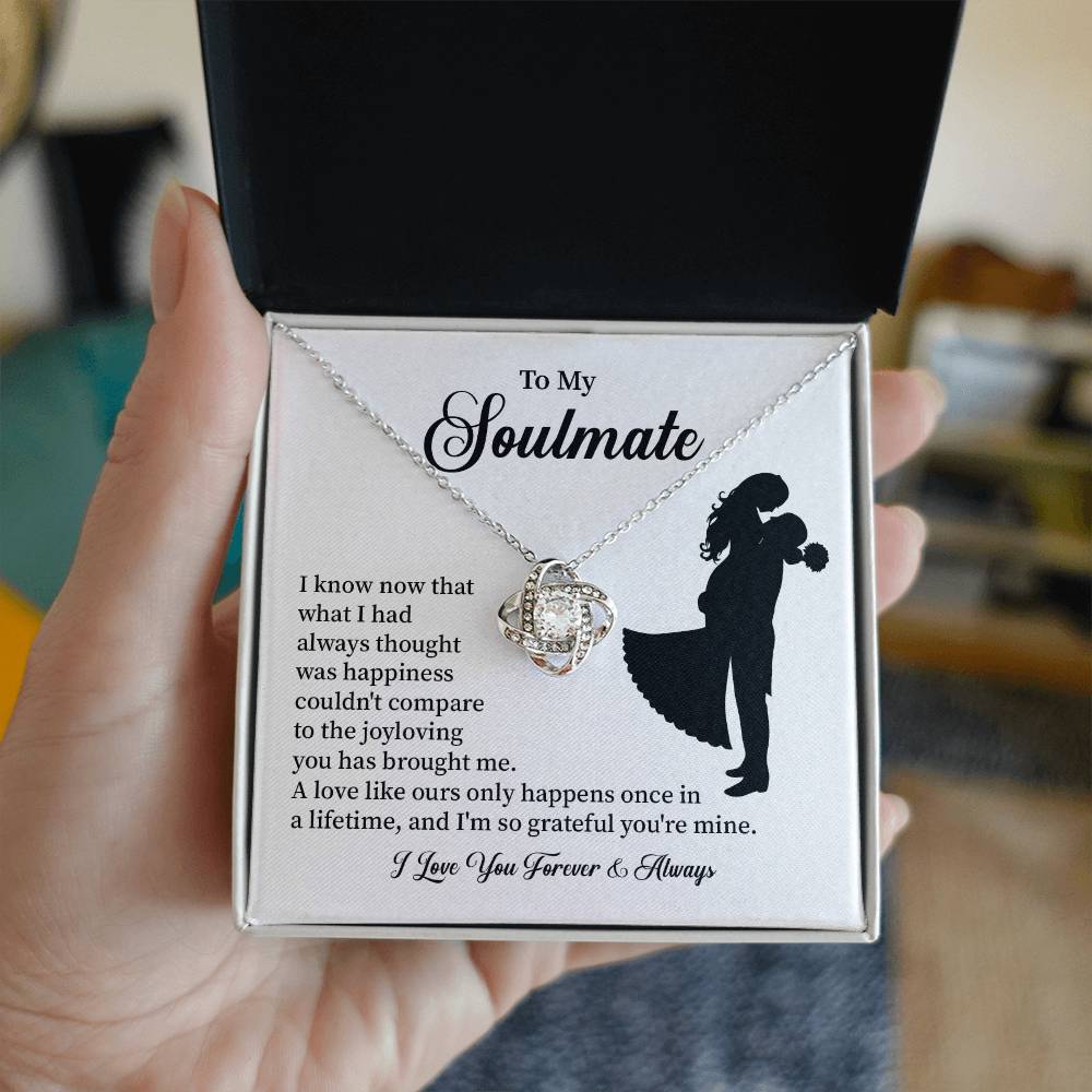 Soulmate Necklace – Gift for Wife or Girlfriend with Romantic Message