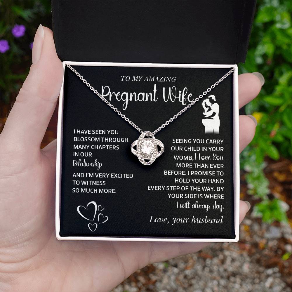 Gift for Pregnant Wife from Husband – Message Card Jewelry