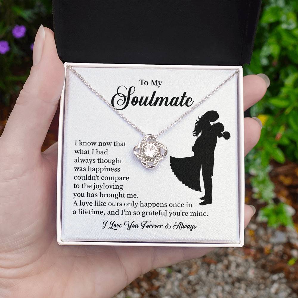 Soulmate Necklace – Gift for Wife or Girlfriend with Romantic Message