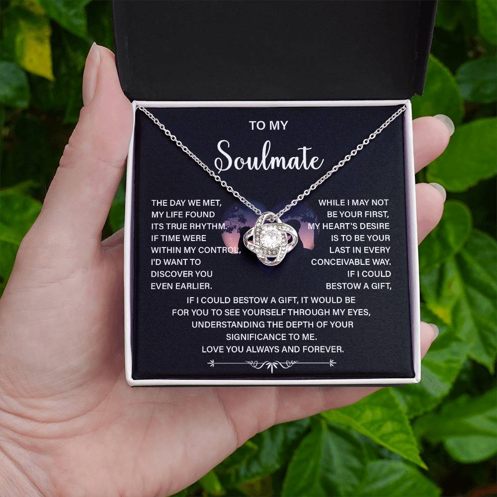Soulmate Necklace Gift – Love You Always & Forever