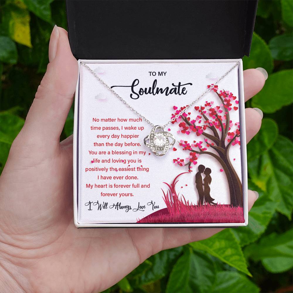 Soulmate Gift Necklace for Her – Message Card Box