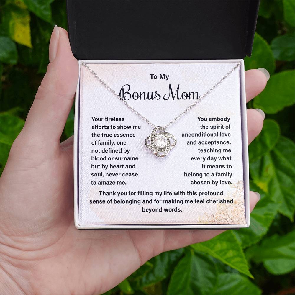 Bonus Mom Necklace from Daughter – Heartfelt Message Gift