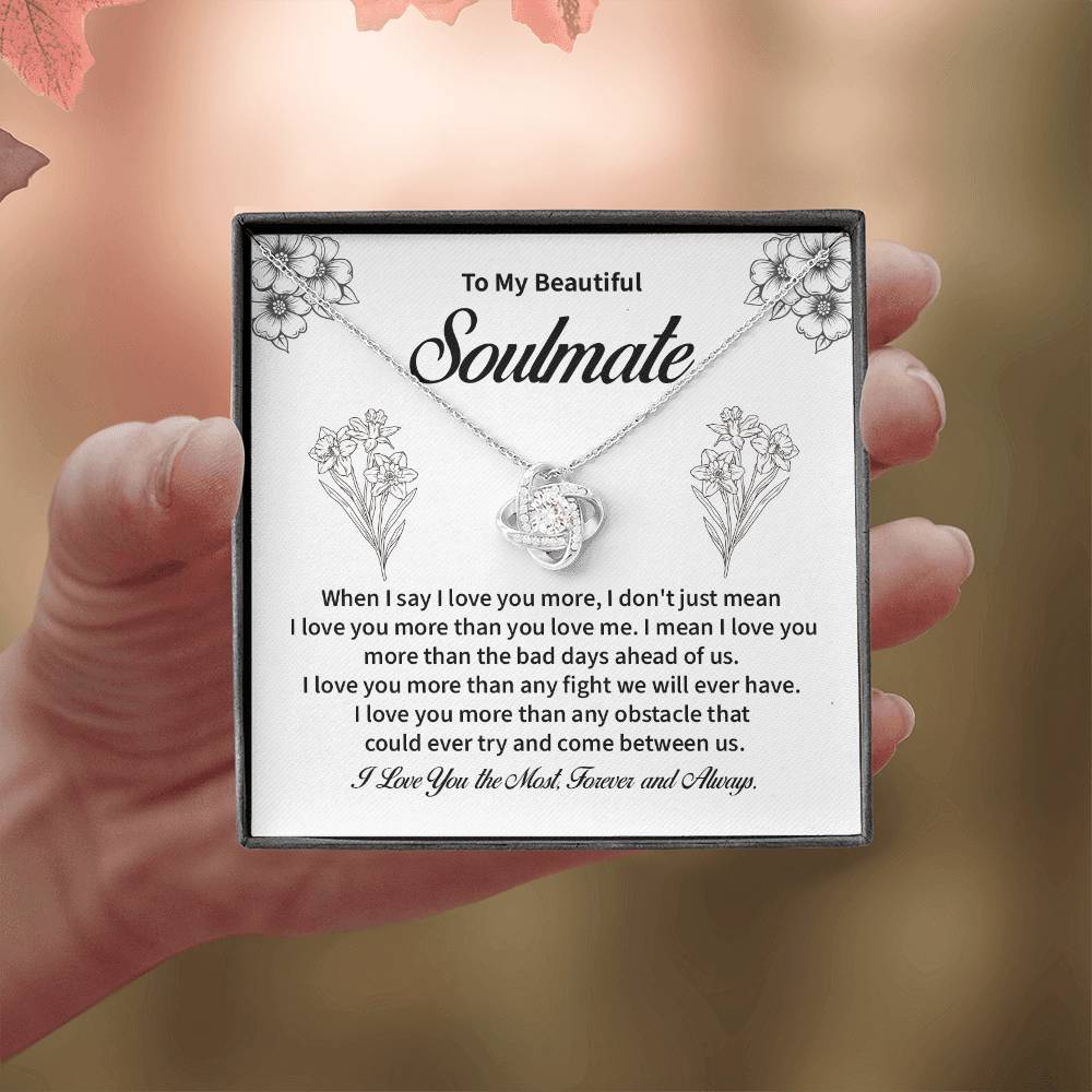 Soulmate Necklace for Her – Forever Love Message Card