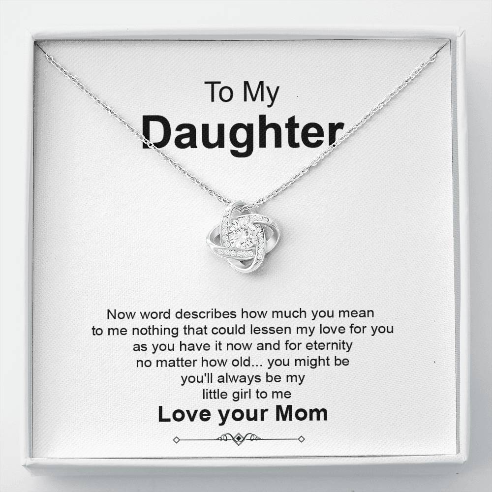 Daughter Necklace Gift from Mom With Love Keepsake