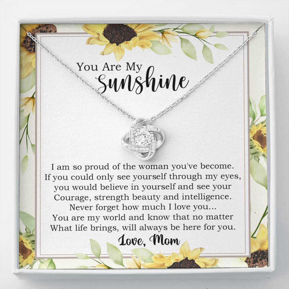 Sunshine Necklace Gift for Daughter from Mom