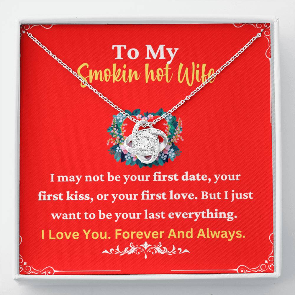 Smokin Hot Wife Necklace with Romantic Quote