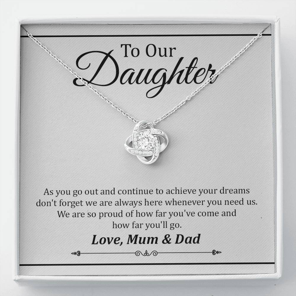 Graduation Necklace Gift from Mum and Dad to Daughter