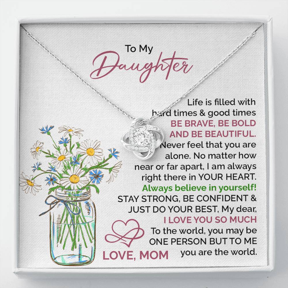 Daughter Gift from Mom – Stay Strong Inspirational Jewelry