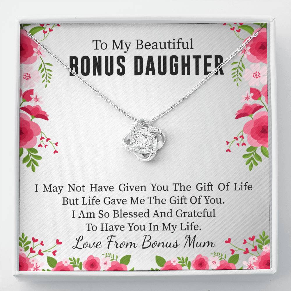 Bonus Daughter Gift From Bonus Mum Necklace
