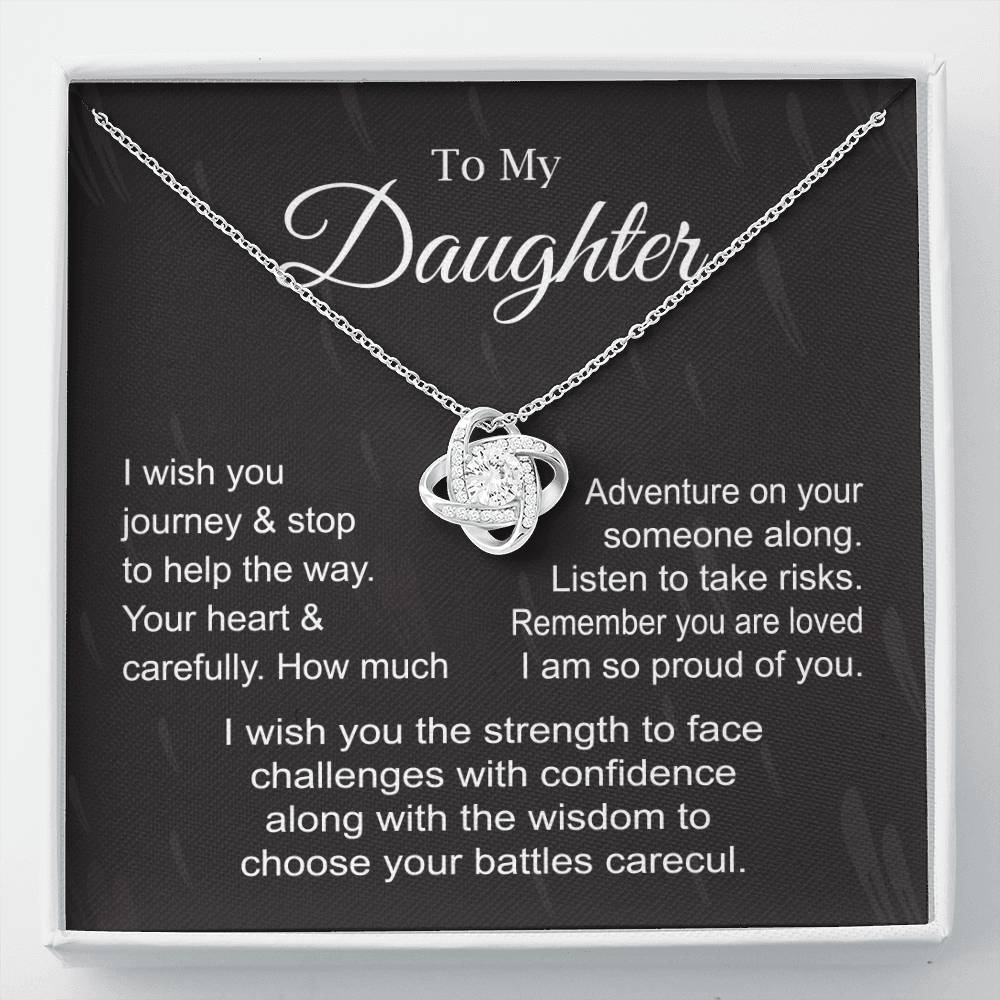Meaningful Necklace Gift for Daughter with Message Card