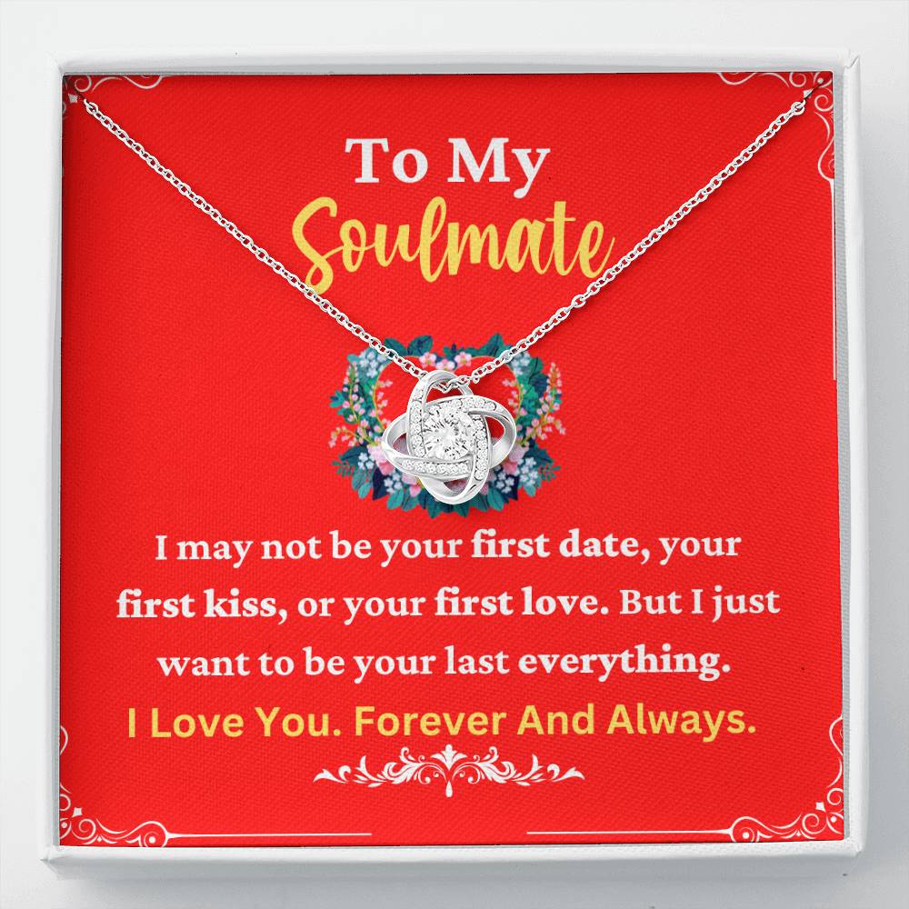 Soulmate Necklace for Her with Message Card
