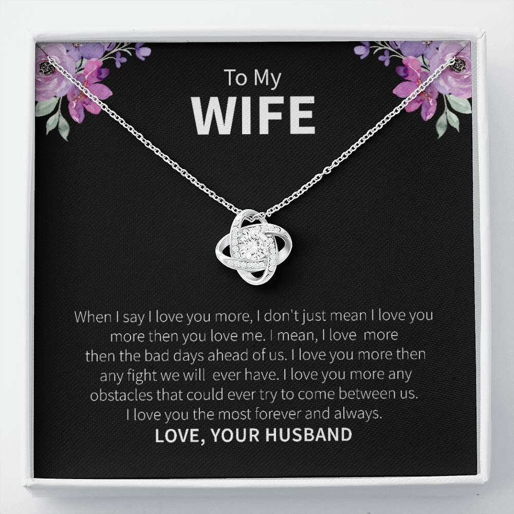 To My Wife Necklace Gift From Husband – With Heartfelt Message