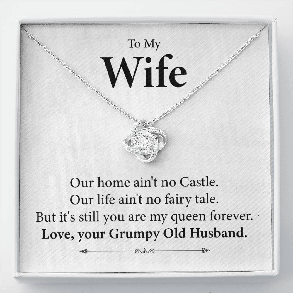 To My Wife Necklace Gift From Grumpy Husband