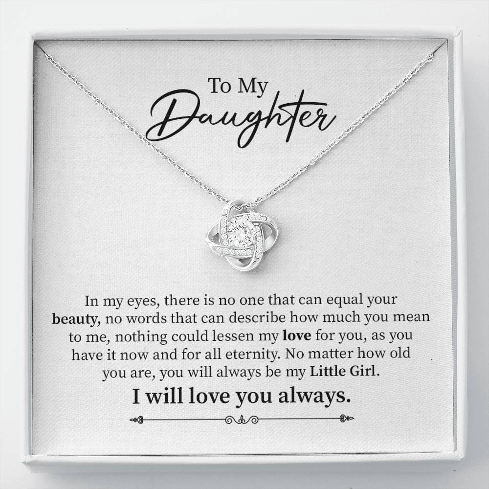 Daughter Necklace from Mom with Sentimental Card Gift