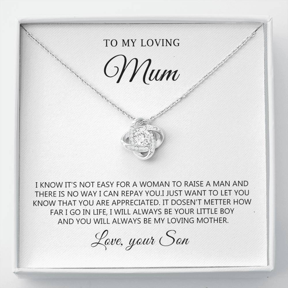 To My Loving Mum Necklace Gift from Son