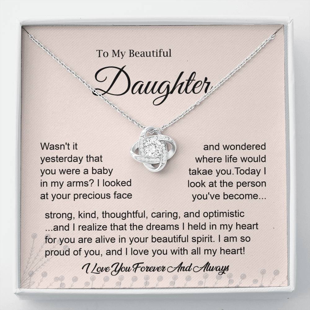 To My Daughter – I’m So Proud of You Necklace