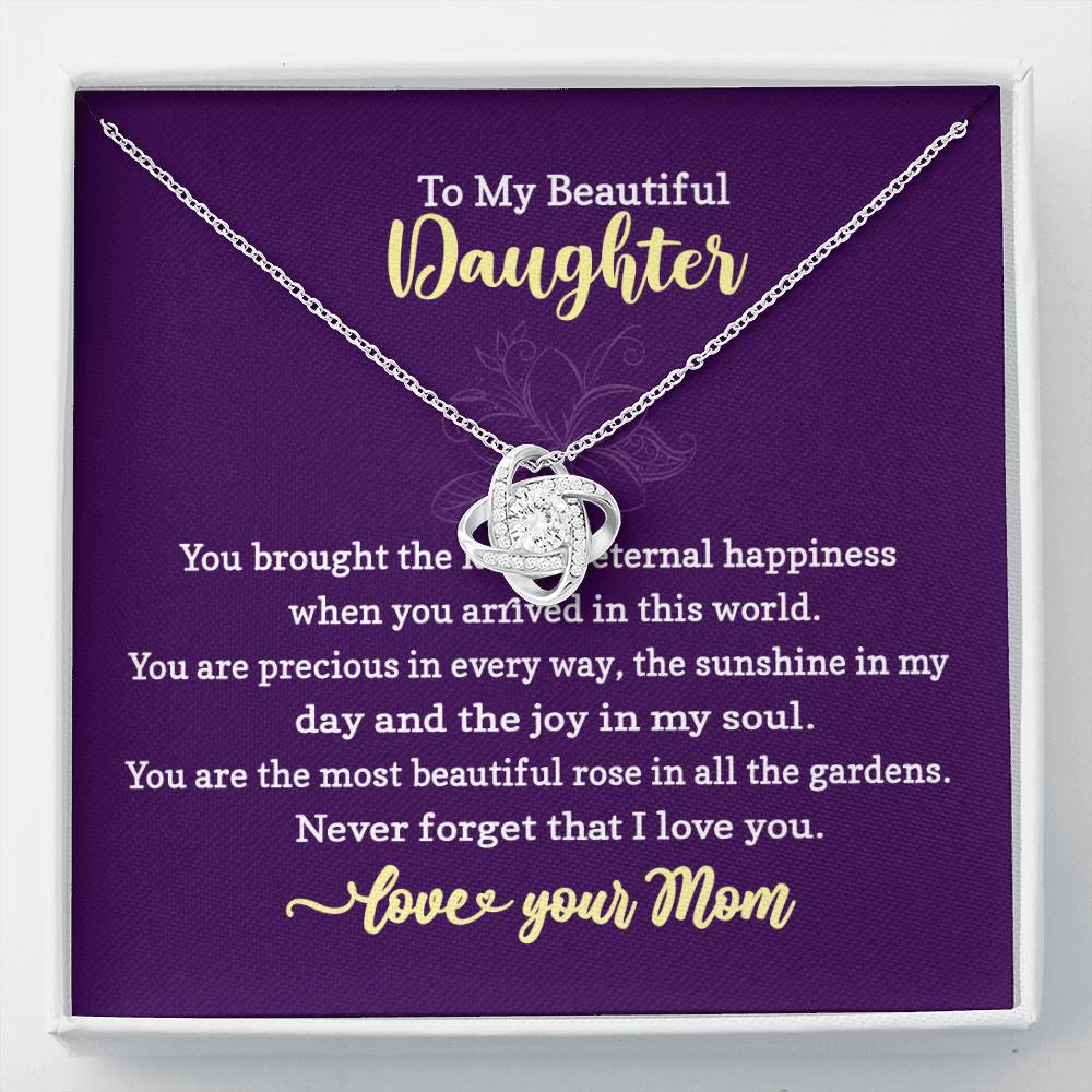 Necklace Gift for Daughter With Message Card