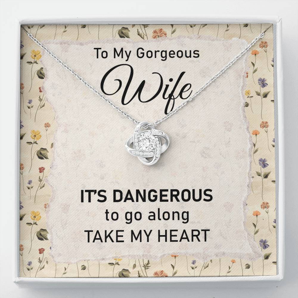 My Heart Wife Necklace with Message Card