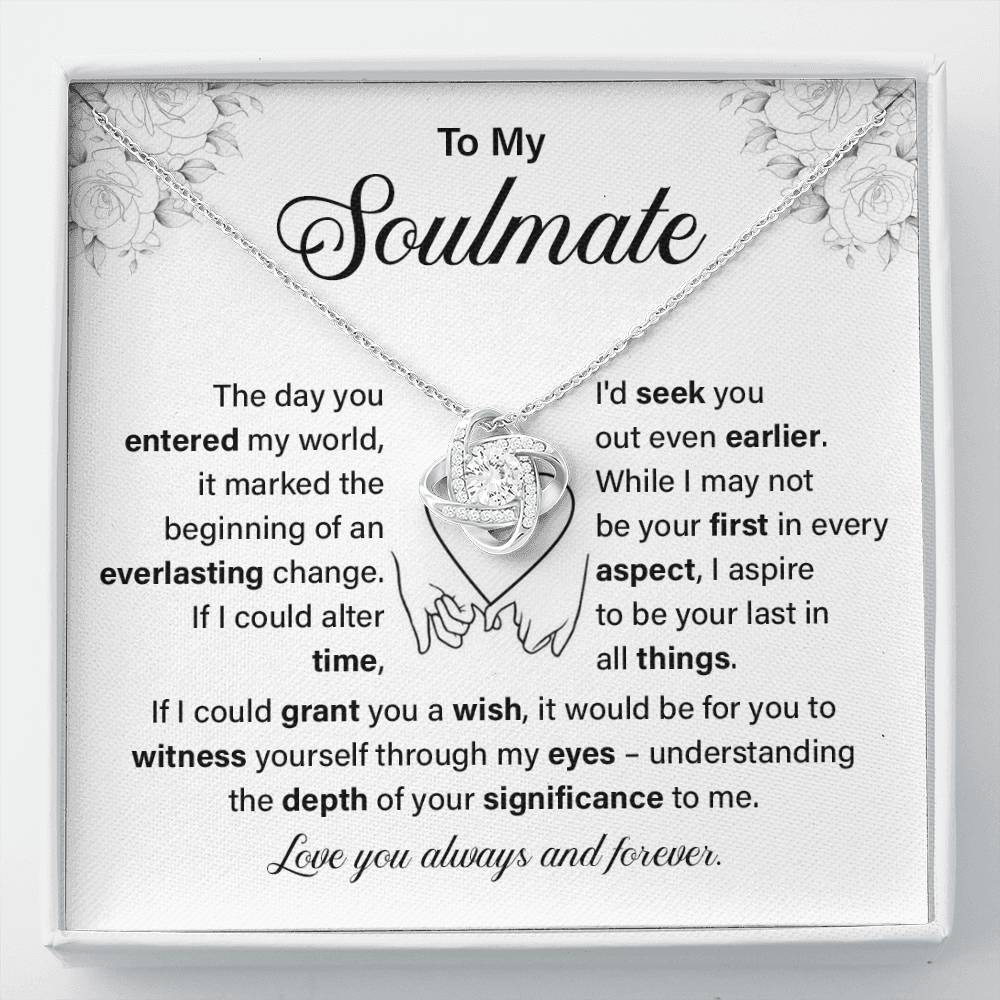 To My Soulmate Necklace Gift – Love You Forever