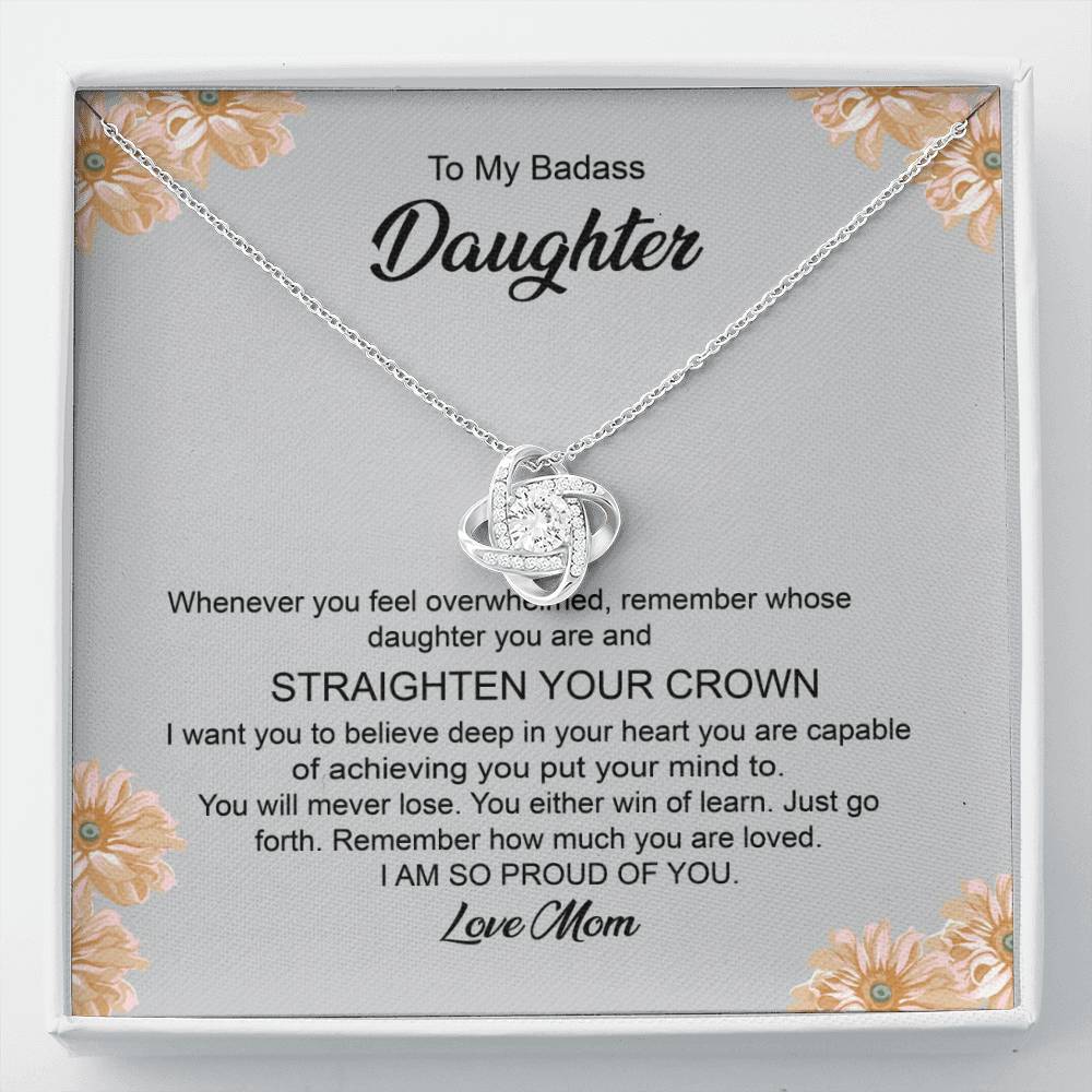 Badass Daughter Gift from Mom Necklace
