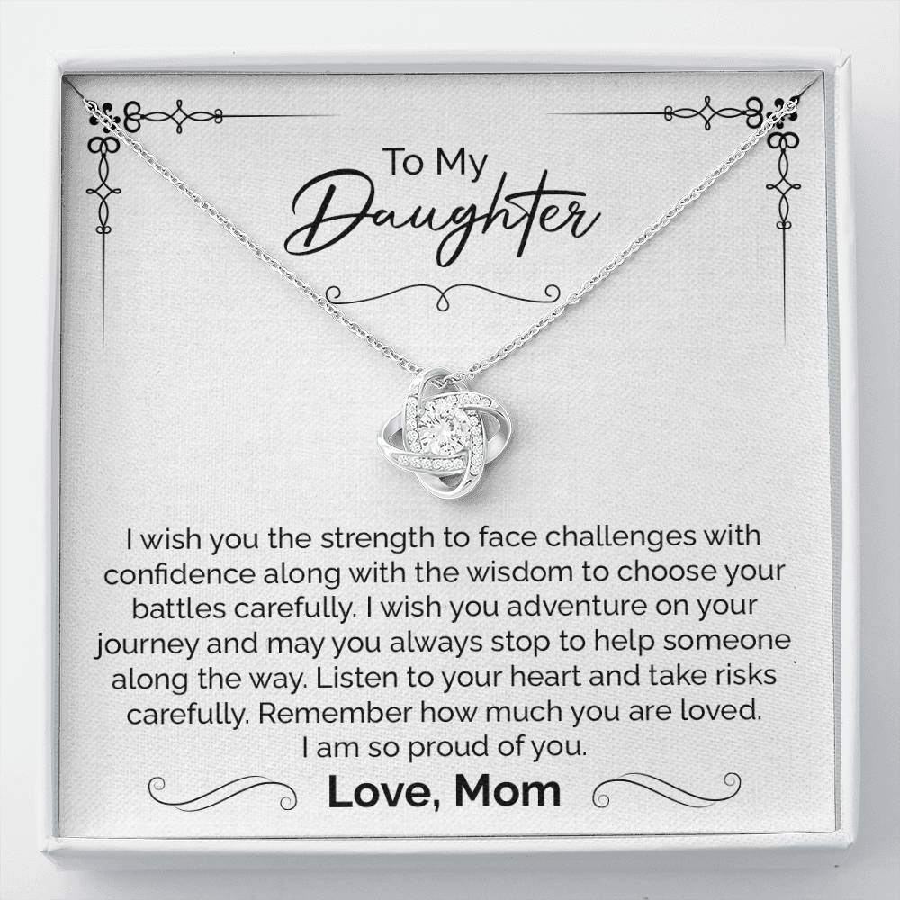 Daughter Gift from Mom – Strength & Wisdom Necklace