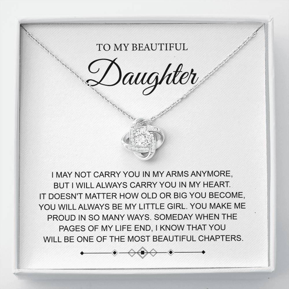 To My Daughter Necklace – From Parent with Love