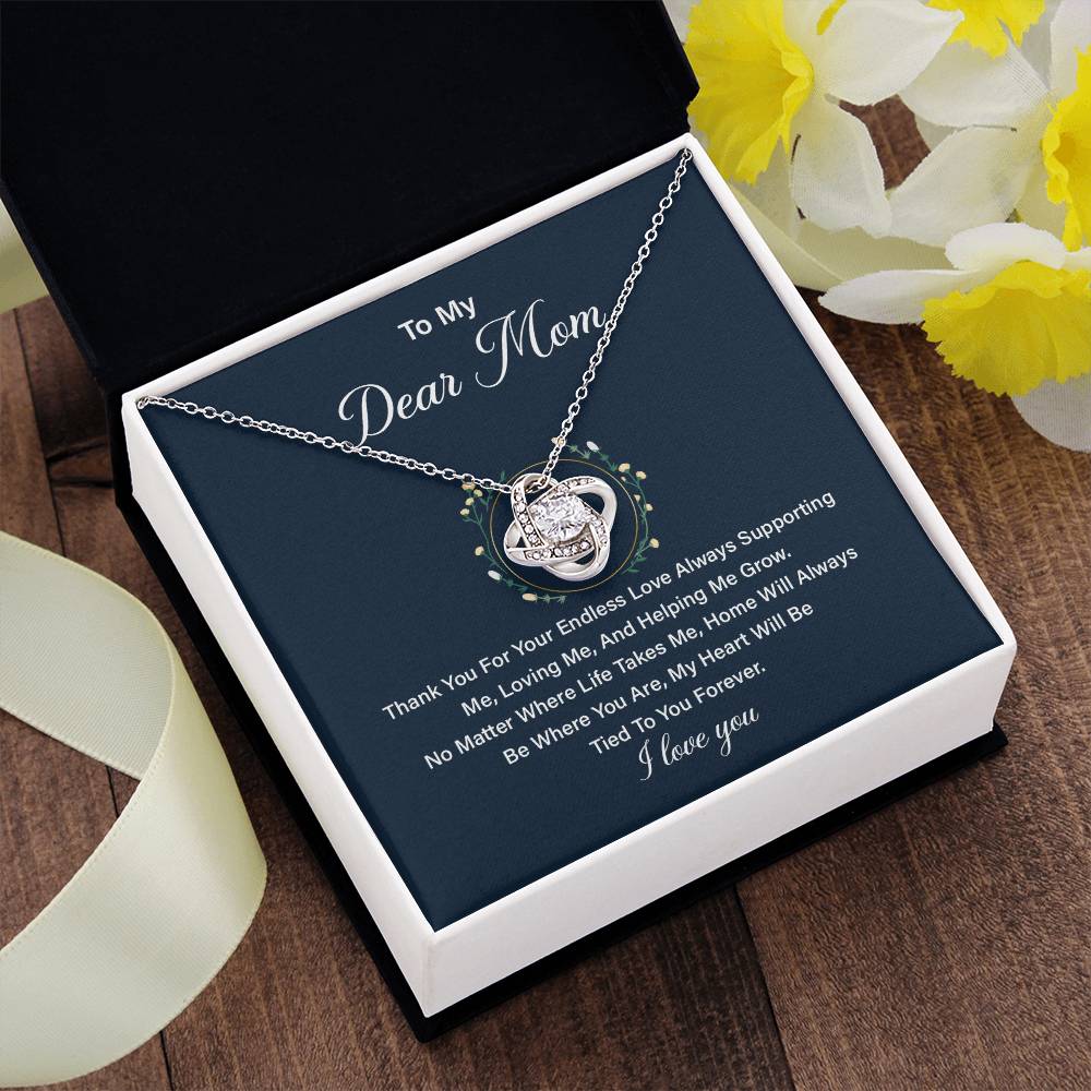 Necklace Gift for Mom from Daughter with Loving Message
