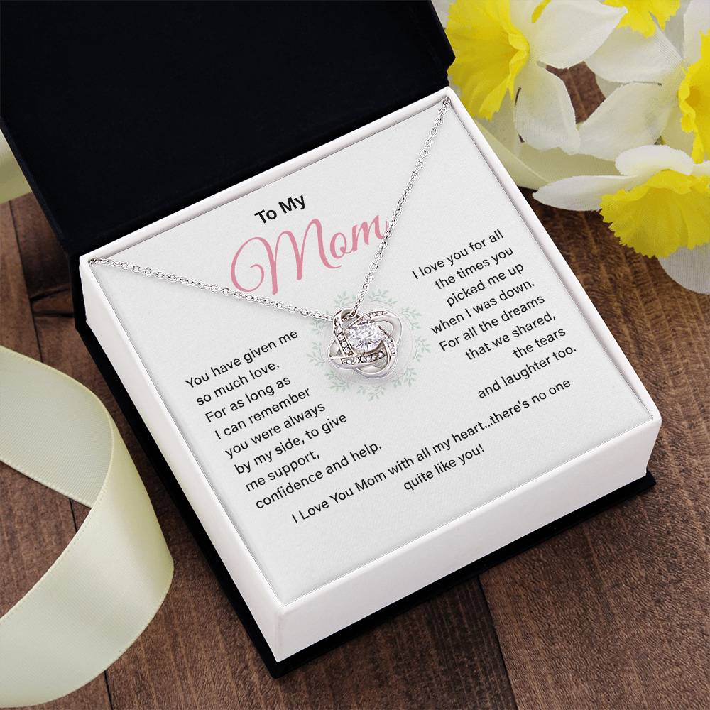 Mom Necklace Gift From Child With Heartfelt Message Card