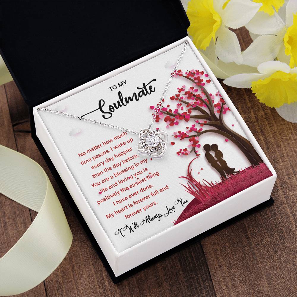 Soulmate Gift Necklace for Her – Message Card Box