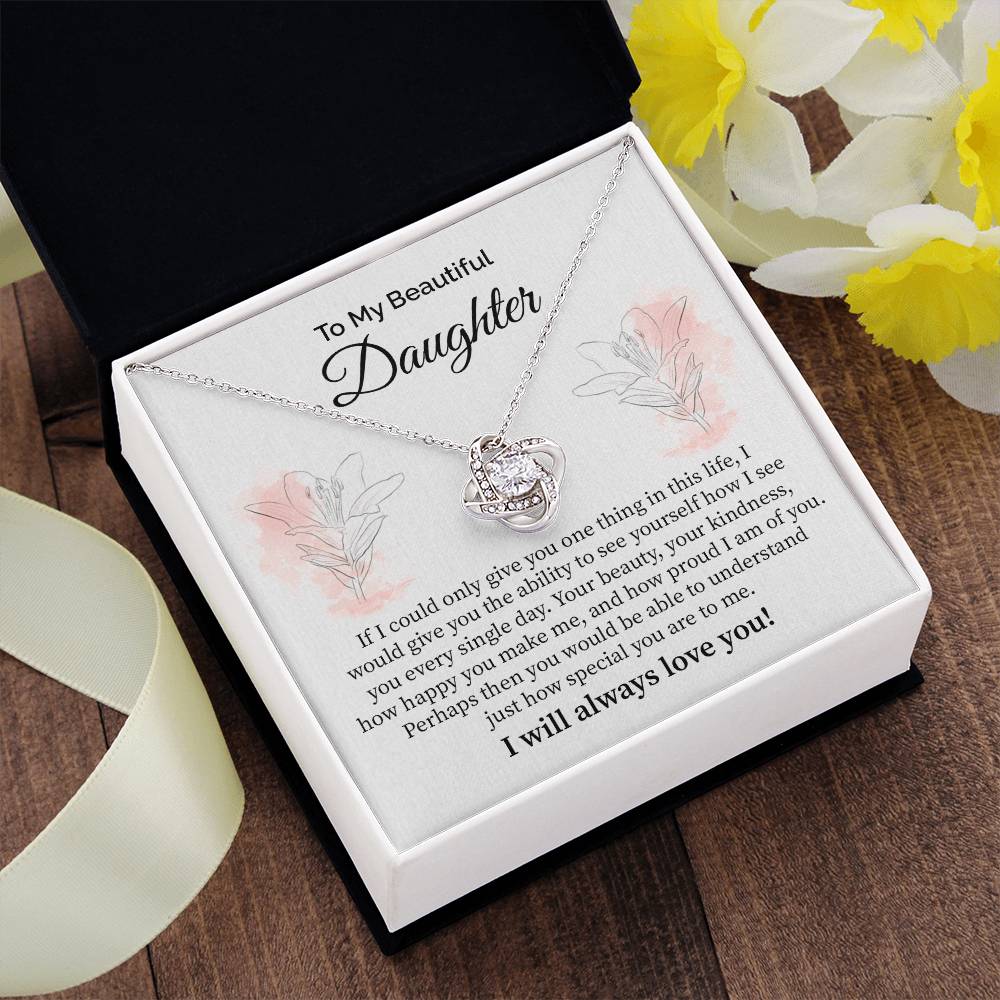 Daughter Gift from Parents with Message Card and Necklace