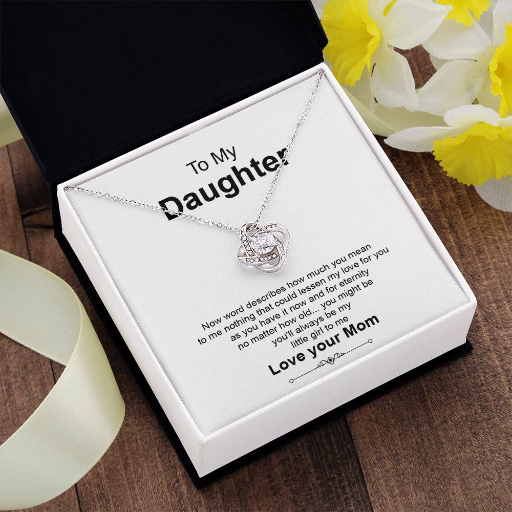 Daughter Necklace Gift from Mom With Love Keepsake