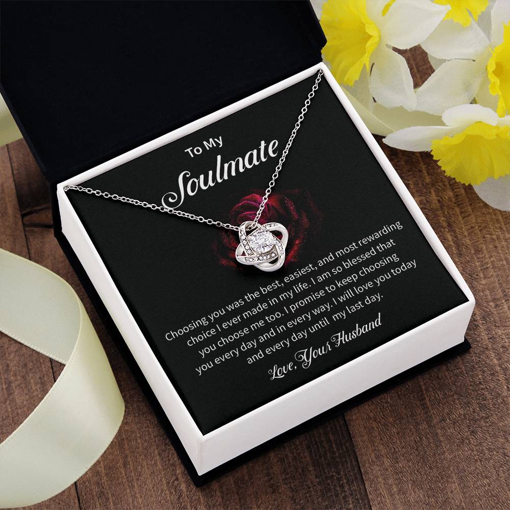 Husband to Soulmate Gift for Wife – Love Message Card