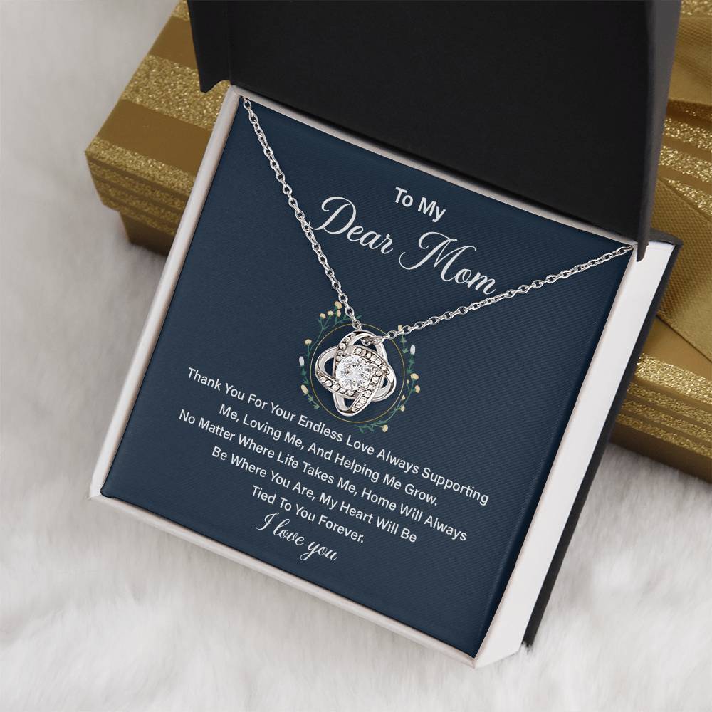 Necklace Gift for Mom from Daughter with Loving Message