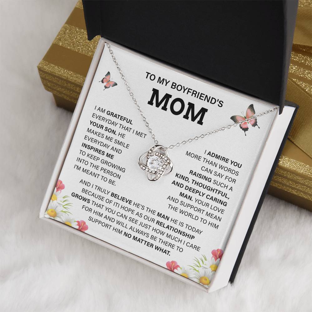 Boyfriend Mom Necklace Gift – Message Card Box