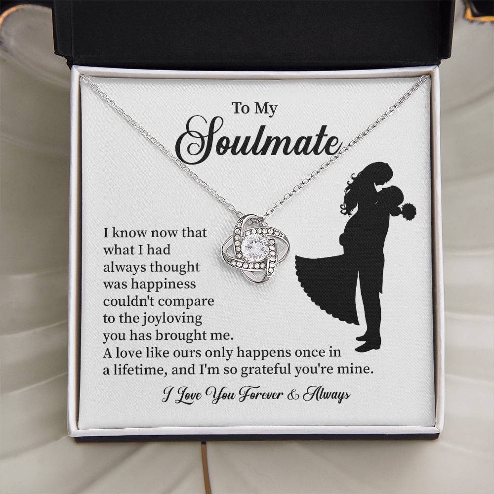 Soulmate Necklace – Gift for Wife or Girlfriend with Romantic Message