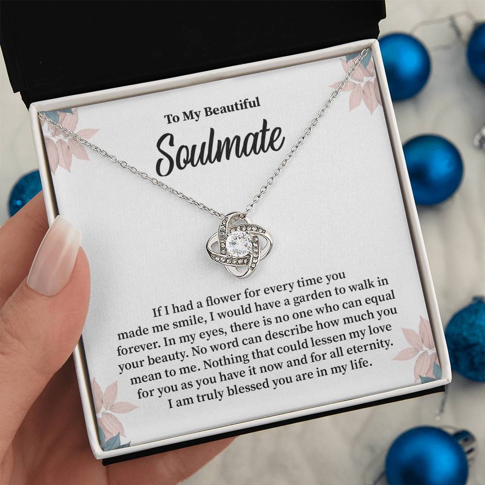 Soulmate Gift for Her with Floral Message Card