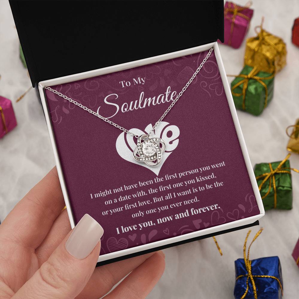 Soulmate Necklace Gift for Her with Message Card