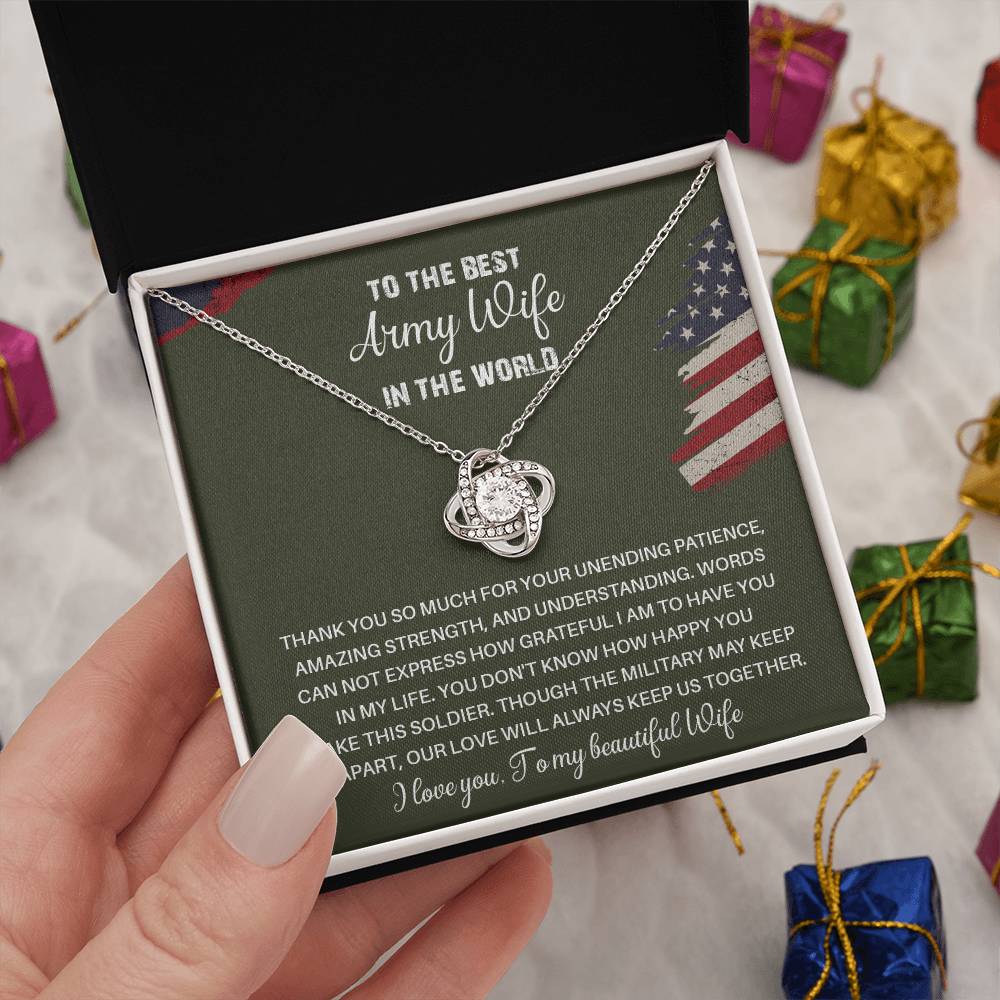 Army Wife Gift from Husband – With Message Card