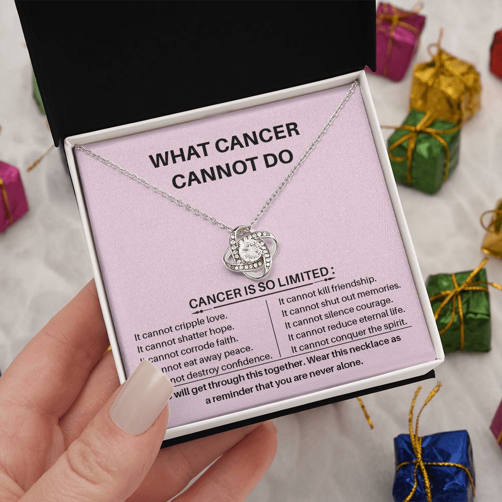 What Cancer Cannot Do Cancer Awareness Necklace Strength And Resilience Necklace Love And Hope Necklace Supportive Gift For Cancer Fighters Empowerment Jewelry For Survivors Necklace For Uplifting Spirits Breast Cancer Necklace For Soulmate