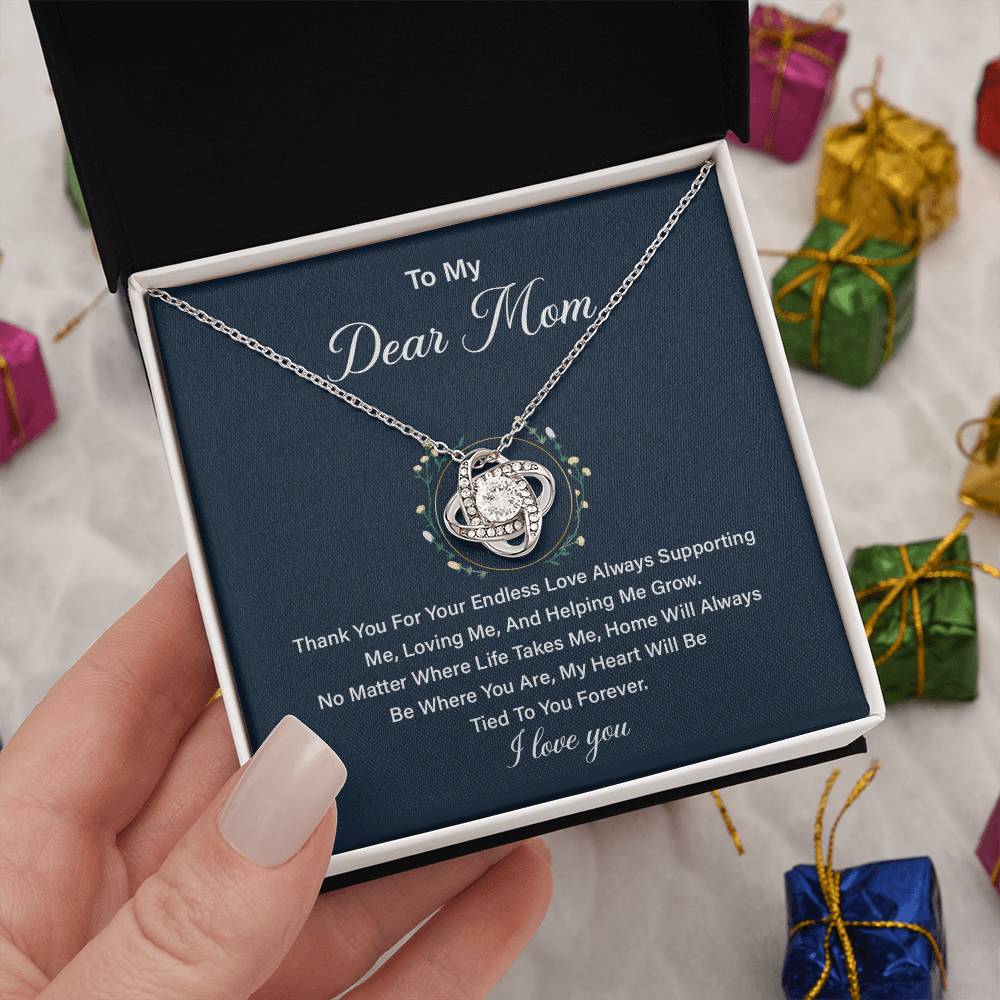 Necklace Gift for Mom from Daughter with Loving Message