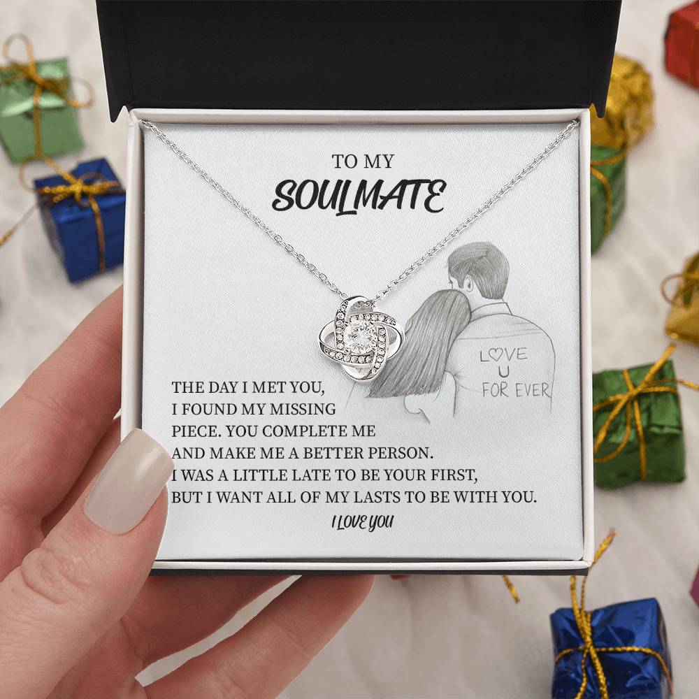 Soulmate Necklace Gift for Her with Gift Box